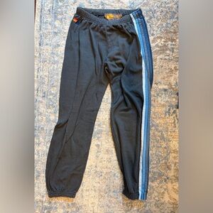 Aviator Nation 5 stripe sweatpants Navy/ Blue